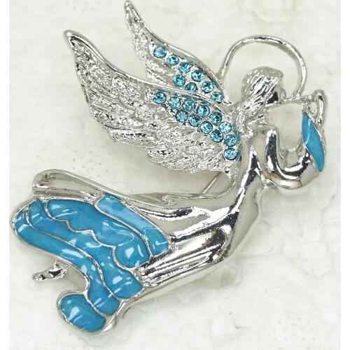 Rhinestone Fairy Angel Pin brooches Fashion Enamel brooch C124 R