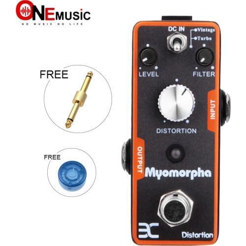 EX Micro Effect Pedal TC-13 DR-1S Myomorpha Rat Distortion Vintage/ Turbo Modes True bypass + Free Connenctor