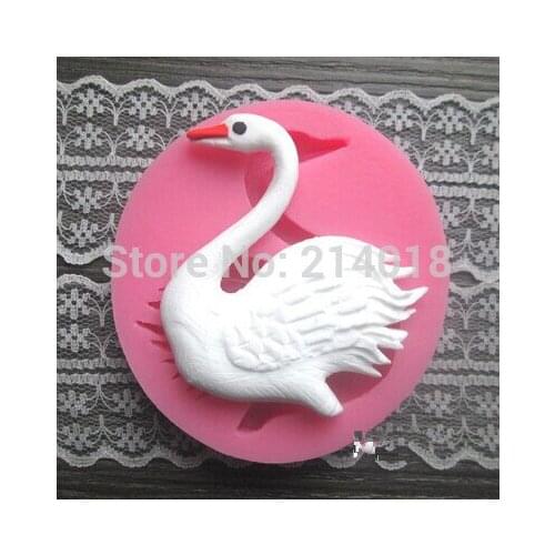 Swan shaped fondant molds chocolate silicon mold fondant Cake decoration mold