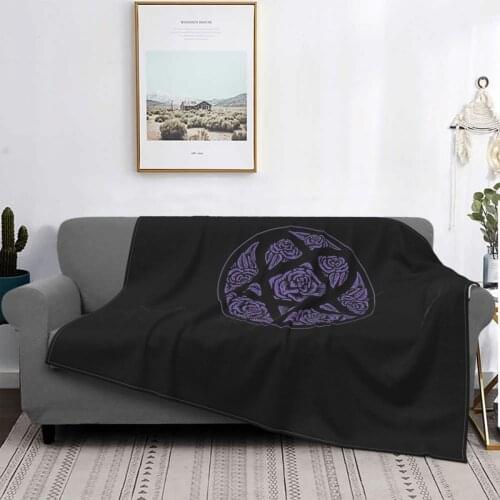 Heartagram T-Shirts Purple Him Band Poster Ville Valo Sticker 1 Blanket Bedspread Plaid