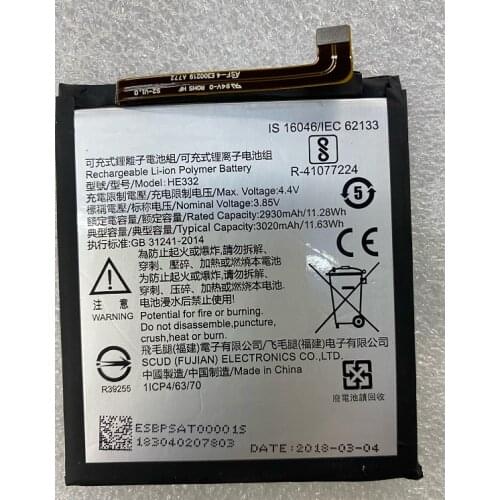 HST New Battery 2930mAh Replacement Battery For SHARP S2 fs8010 AQUOS s2 HE332 Cell Mobile Phone Batteries