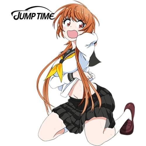 JumpTime 13cm x 8.7cm Sexy Car Stickers Nisekoi Anime Girl Beauty Tachibana Marika Vinyl Decal Waterproof Car Styling