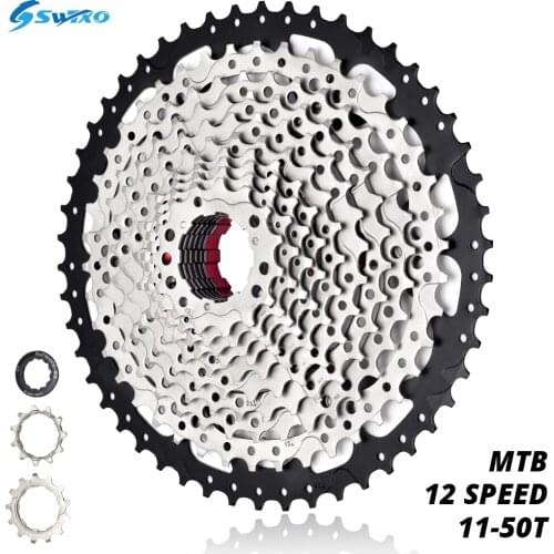 SWTXO 12 Speed Bicycle Cassette 11-50T MTB Mountain Bike Cassette Freewheel Sprocket Flywheel k7 11v for Shimano SRAM