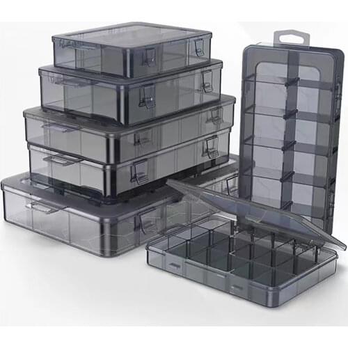 Organizer 9-24 Grids Adjustable Storage Container Compartment Plastic Storage Box Component Screw Holder Case Display Container