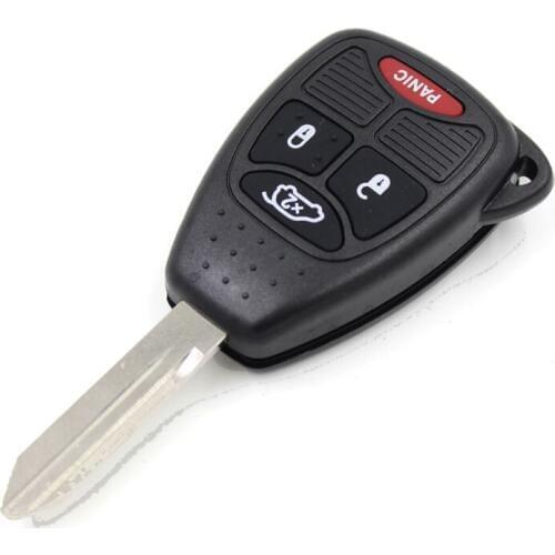 Car Key Shells Fob 3+1 Buttons Key Blade Fit For Chrysler Jeep Dodge Remote Key