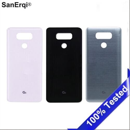 For LG G6 LS993 US997 VS998 H870 H871 H872 H873 Back Glass Battery Cover Rear Door Housing With Adhesive Sticker