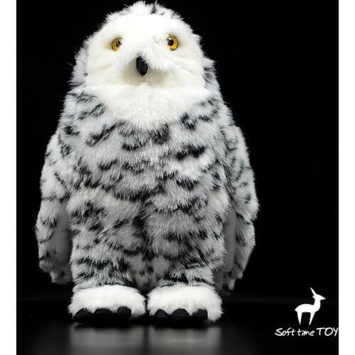 Siberian owl doll plush toy cute white owl dolls stuffed Animal model Decoration toys high quality