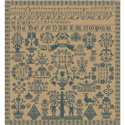 Monochrome puzzle angels garden Counted Cross Stitch 11CT 14CT DIY Cross Stitch Kits Embroidery Needlework Sets home decor