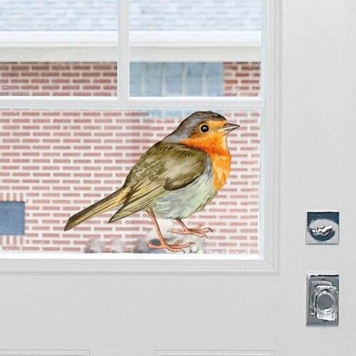 Cartoon Bird Wall Sticker Fridge Glass Window Stickers Living Room Bedroom Decoration Self-adhesive Wallpaper Art Decals