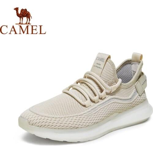 CAMEL Summer Sneakers Men Breathable Mesh Soft-soled Men Casual Shoes 2021 New Style Male Walking Shoes