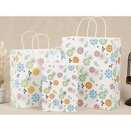 24Pcs Gift Bags Paper Bags Shopping Bags Kraft Bags Retail Bags,Party Bags,Brown Paper Gift Bags with Handles Bulk