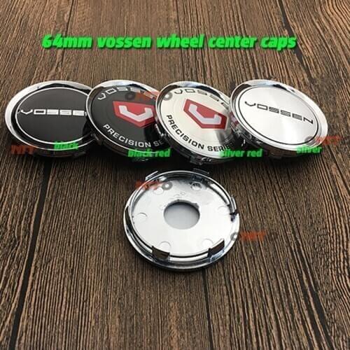 New 64mm 20PCs Vossen Emblem Rim Caps Car Wheel Center Caps Auto Styling Wheel Centre Hub Cap decals 2.5" Emblem badge cover