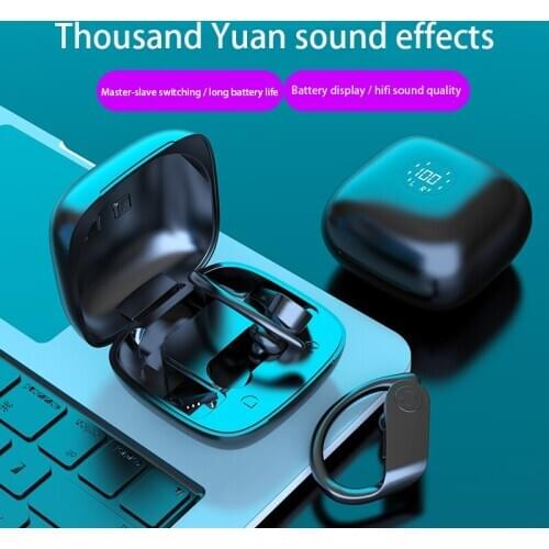 New Arrival Bluetooth Earphones Wireless Headphones LED TWS Earbuds Sport Headset Noise Cancel Waterproof Earphone Headphone
