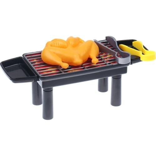 New 1:12 Scale Barbecue Grill Dollhouse Miniature Ornaments BBQ Tool Mini Furniture Doll House Decorative Accessories