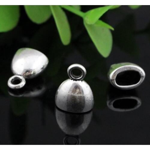 Fit 7x3mm Cord Crimp End Caps Buckle Tips for Necklace Bracelet Cord Connectors Clasp,DIY Accessories 13x10mm 100pcs/lot K04201