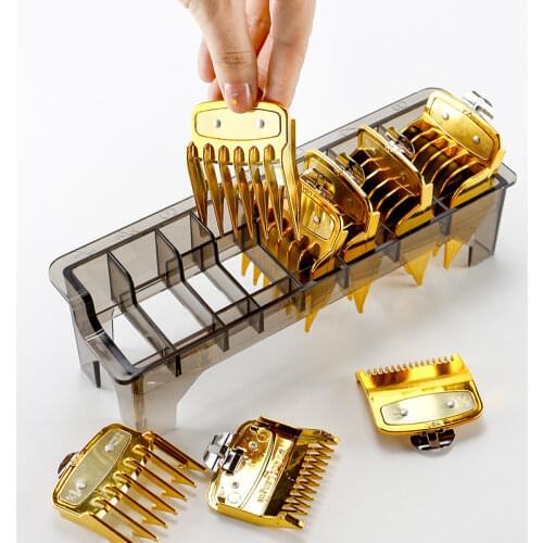 8 Grid Guide Limit Comb Storage Box Electric Hair Clipper Rack Holder Organizer Case Barber Salon Hairdressing Tools