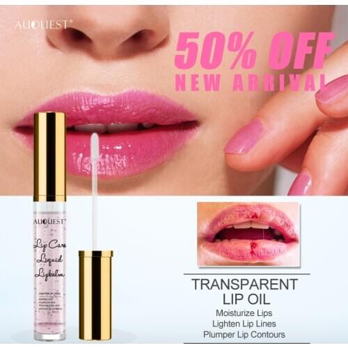 Auquest 5ml Transparent Moisturizer Lip Blam Oil Pink Shining Sexy Lip Care Gel Mask Increase Enlarger Lip Augmentation Plumper