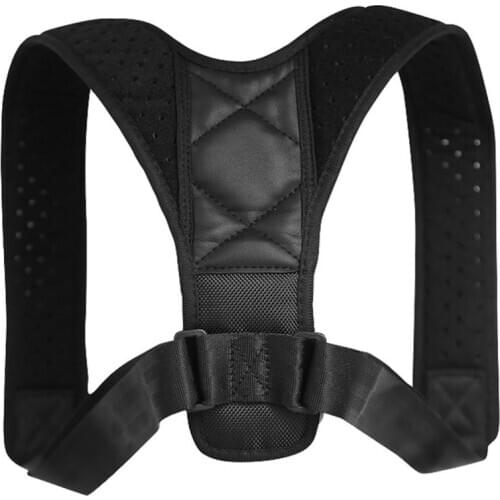 Unisex Men Women Adjustable Posture Corrector Back Corset Shoulder Support Brace Belt