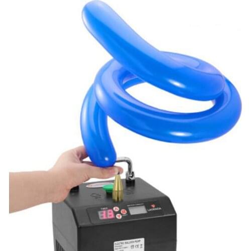 Magic Balloon Inflator Round Shape Balloon Electric Balloon Pump Long Balloon Inflator With Battery Digital Time And Counter
