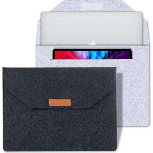 9-13.3'' Soft Wool Felt Sleeve Case Universal Pouch Bag for Tablets 9.7 10 1 10.2 10.5 11 12.4 12 9 inch Tablet Protection Cover