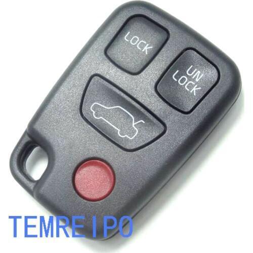 10pcs/lot Car Keyless Shell For Vol vo S40 S60 S70 S80 S90 V40 V70 V90 XC70 XC90 3 +1 Button Remote Key Case Fob