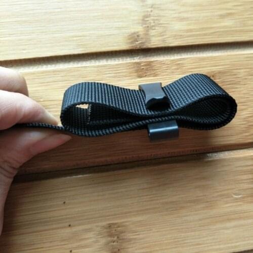 2PCS Belt Loop Slip Keeper Slider Buckle Clip Molle Black Adjustable for Outdoor Backpack Clasp Carabiner Tactical Holder Hook