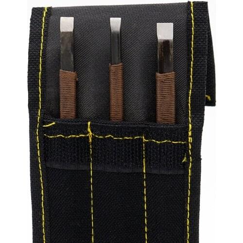 3 Pcs/set Stone Carving Knife Tool Set Manganese Steel Flat and Oblique Knife Woodworking Hand Tools for Carving Enthusiasts