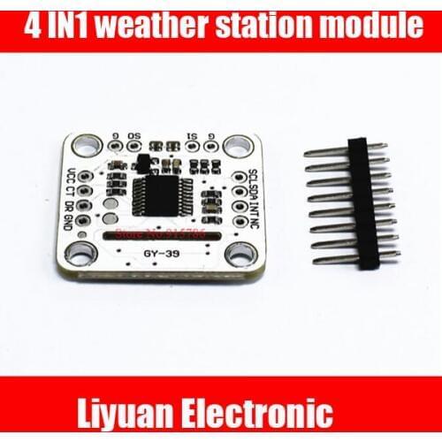 4 IN1 weather station module Serial port MAX44009 Light intensity BME280 Temperature Humidity Air pressure sensor Module