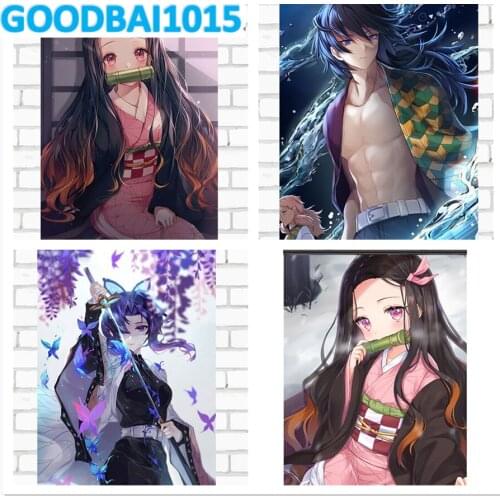 5d Diamond Painting DIY Diamond Embroidery Full Mosaic Cross Stitch Kits Bedroom Home Decoration Art Anime Demon Slayer