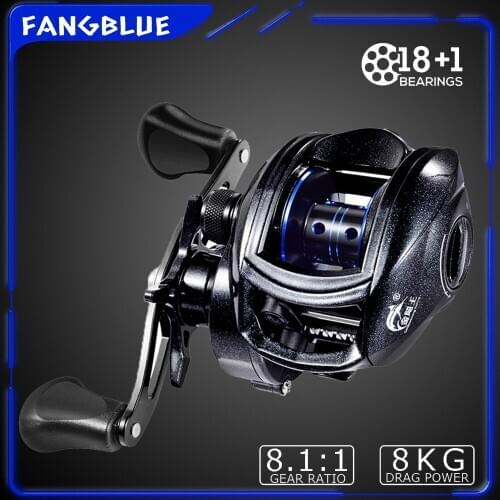 Baitcasting Fishing Reel High Speed 8:1:1 Magnetic Brake 8KG Drag System For Saltwater Carp Bass Casting Fishing Wheel