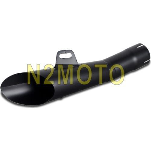 Black Motorcycle 350mm Exhaust Pipe Scooter Quad 51mm Reducer Exhaust Muffler for Yamaha YZF R6 Honda CBR