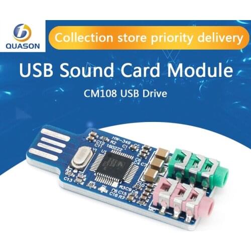CM108 USB Drive Free Sound Card Laptop Computer External Sound Card Module - L059 New hot