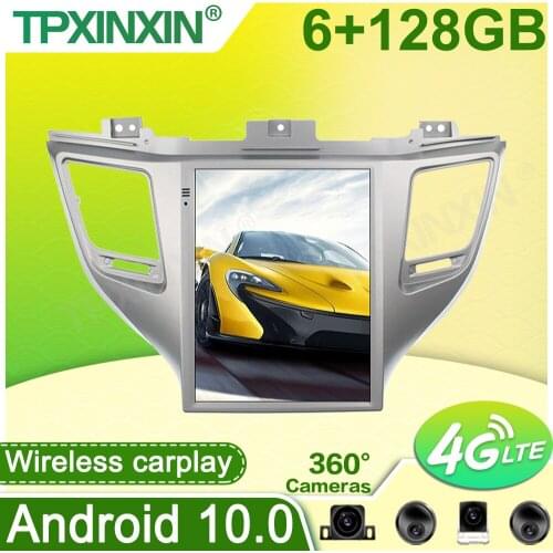For Hyundai Tucson 2016-2018 Android Car Radio Player GPS Navigation 360 Panoramic Cam Auto Stereo Multimedia DSP Carplay 4G