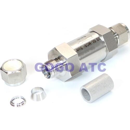 Stainless steel 316 filter Filtration accuracy 5um 6000PSI 400bar Quick connection for hard tube stainless steel pipe filter