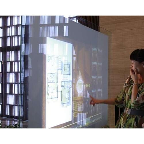 Fttyjtec 55 inch sensitive transparent interctive touch foil/20 points touch