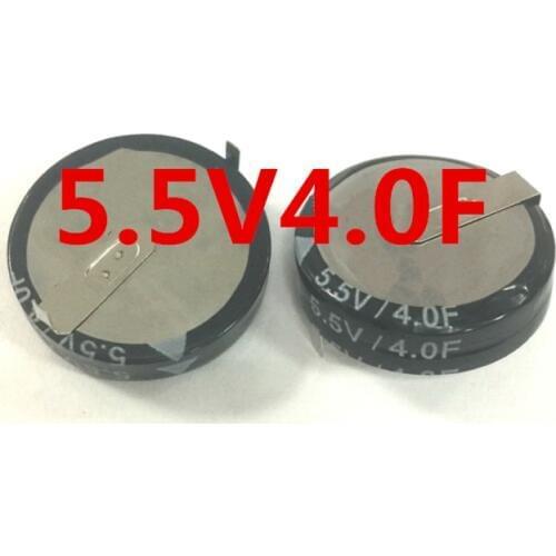 5.5V 4F H Style Horizontal Super Capacitor Farah Capacitor Double Layer Capacitor Low ESR Fast Charge Long Lif