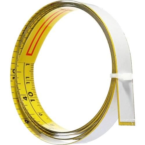 2-5m Stainless Steel Miter Track Tape Measure Self Adhesive Metric Scale Ruler Rust-Proof Durable And Wear-Resistan Ruler