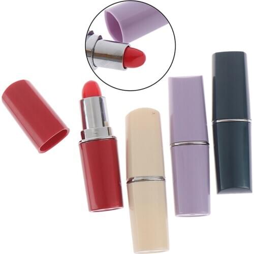 1pc Lipstick Secret Stash Safe Diversion Conceal Hidden Compartment Fake Pill Box Random Color Medicine Container Organizer