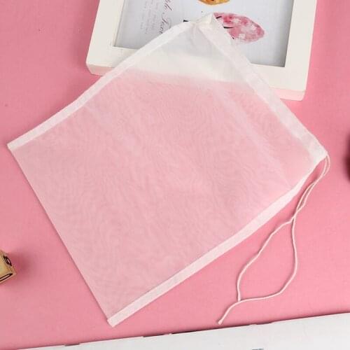 Kitchen Accessories Practical Food Nut Milk Tea Fruit Juice Coffee Wine Nylon Mesh Net Strain Herb Liquid Filter Bag