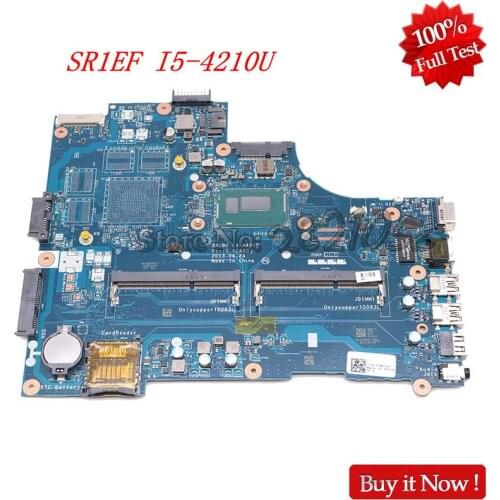 NOKOTION ZAL00 LA-A491P CN-0JTTMW 0JTTMW Mainboard For Dell Latitude 3540 laptop motherboard SR1EF I5-4210U CPU GMA HD