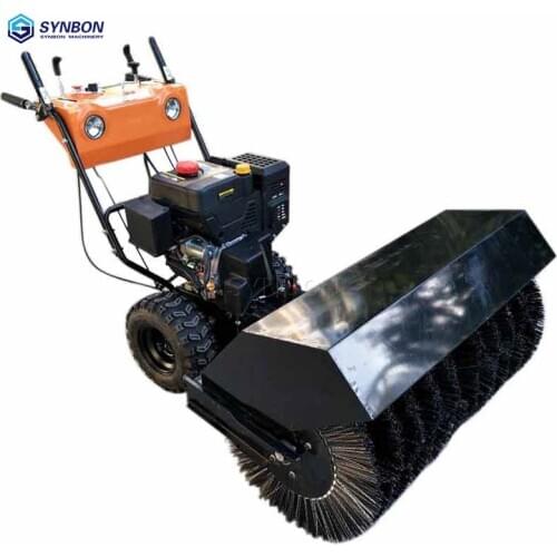 SYNBON Electric start Mini Snow Blower Sweeper Full hydraulic Hand Push