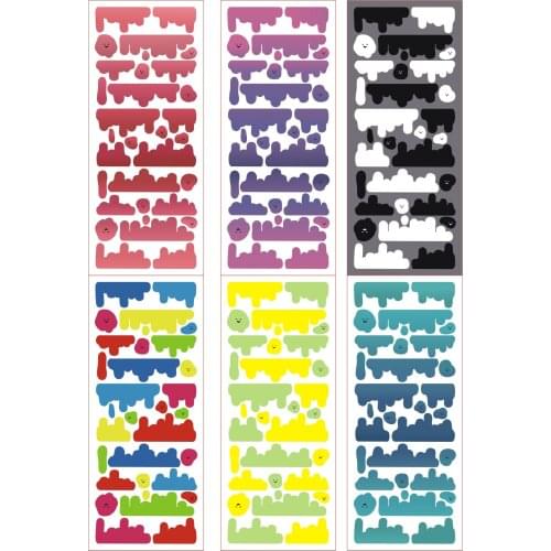 Cartoon Cream Drop Laser Stickers Kawaii Scrapbooking Idol Card Album Decoration Sticker Personalized Stationery School Supplies