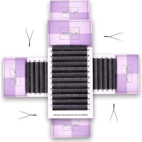 NEW high quality lashes Y Shape Premade Fans Eyelash Extensions For Individual eyelashes C D curl 2D YY lashes Y Shape lashes