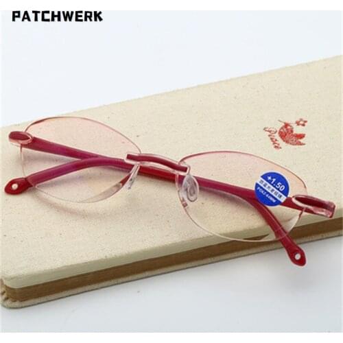 New Anti Blue Ray Reading Glasses Men Women Rimless Cutting Light Presbyopia Eyewear for Ladies Clear Lens Blue Light Glasses