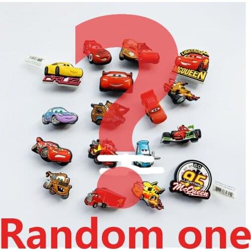 Geniune Anime Shoe Charms Accessories Cute Pixar Cars McQueen Mater Shoes Buckles Decorations for Sandals Cartoon Buckles Gift