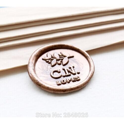 Custom Rustic initials wedding wax ,Custom leaves Wax Seal Stamp Kit,personalised wedding invitation seals,wedding gift
