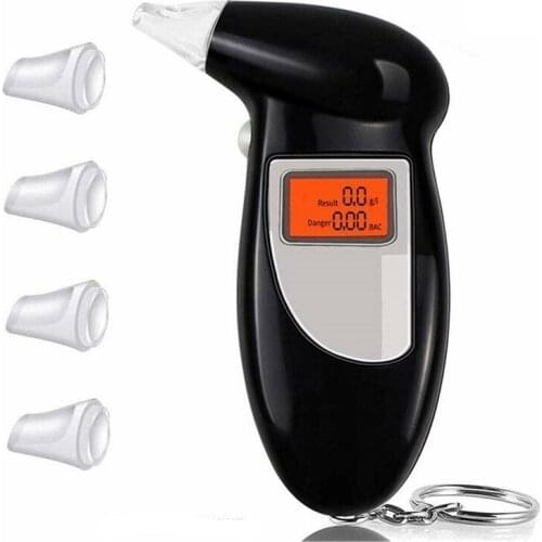 Security Alarm Products Gas Sensor Tester Professional Digitals Breath Alcohol Tester Sensor LCD Display Police Portable Tester