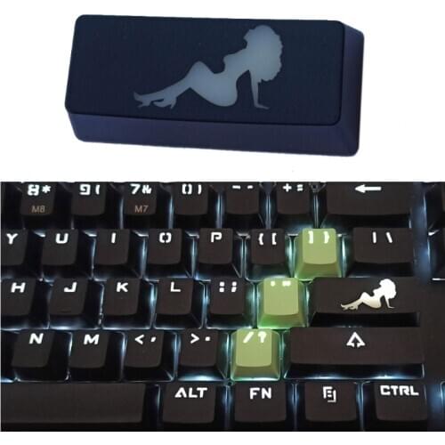 R2 2.25U Enter Key Shine Through Keycaps ABS Etched Backlit Keycap for Mechanical Keyboard