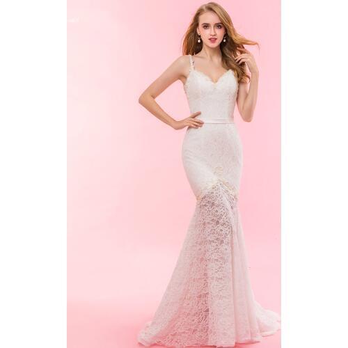 RSW1325 Real Pictures Yiaibridal Sheer Skirt Mermaid Lace Bohemian Wedding Dresses