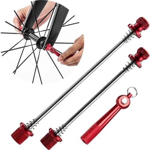 Ultralight Aluminum Alloy Anti Theft Bicycle Front Rear Hub Quick Release Skewer Levers Mountain Road Bike Quick Release Set